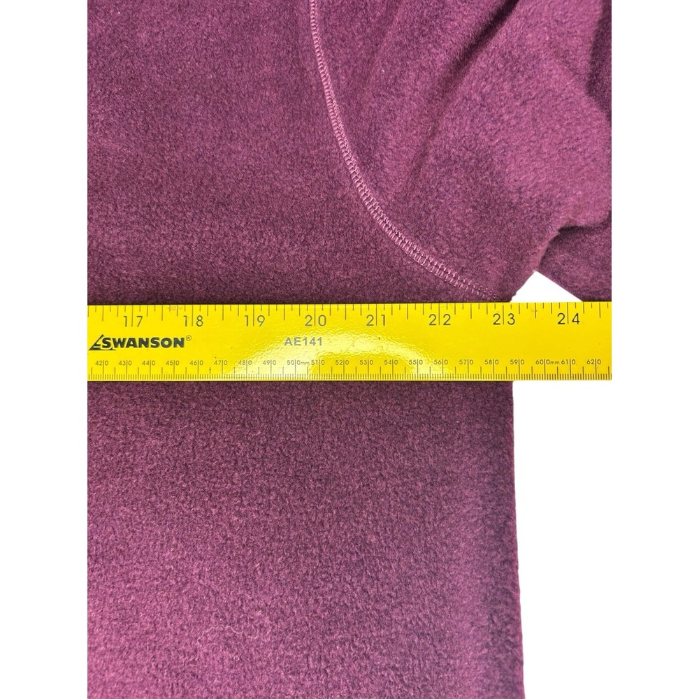 Soft Surroundings Fleece Pullover Long Sleeve Mock Neck Tunic Top Size Large - Picture 4 of 5